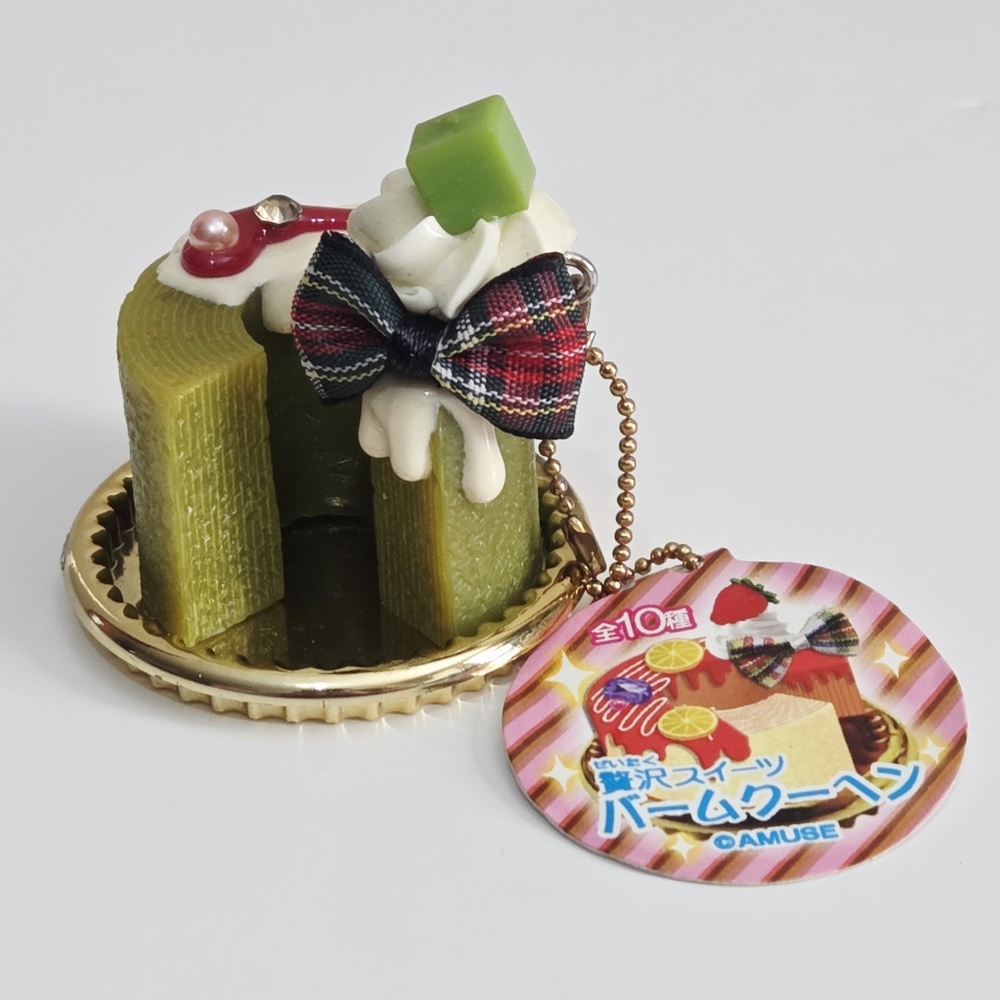 *4 for $20* Amuse Matcha Cake Deco Keychain or Bag Charm